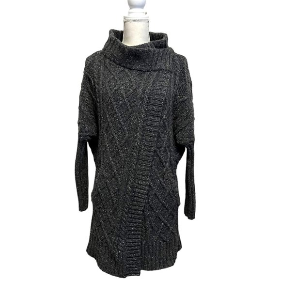 Prana Delaney Gray Cable Knit Cardigan Sweater Duster XS - Picture 3 of 10